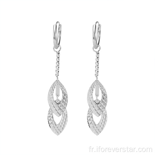 Girls Boucles d&#39;oreilles 925 Boucles d&#39;oreilles élégantes Silver Femmes